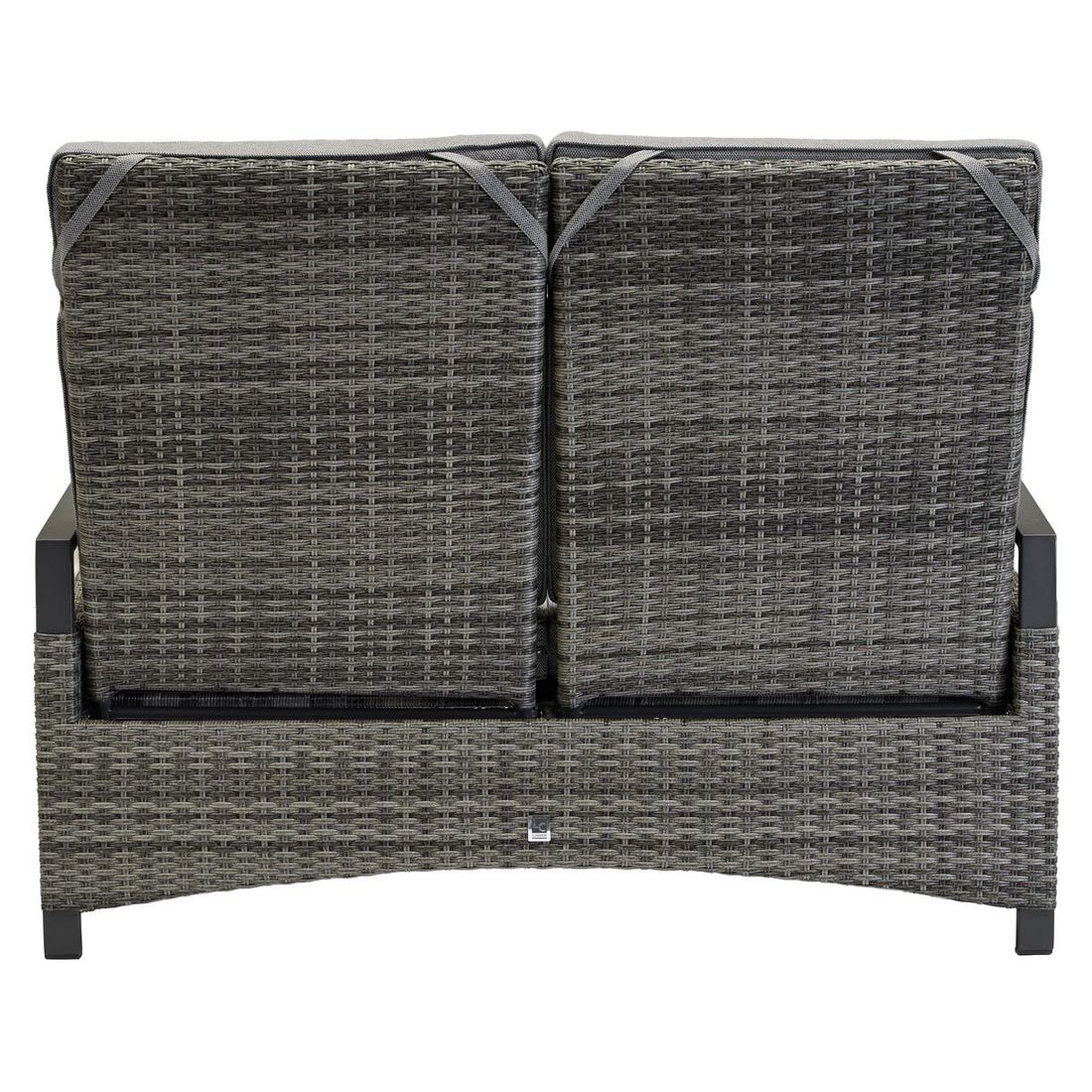 LC Garden Vivera Diningsofa verstellbar Geflecht mit Sitz- und Rückenkissen