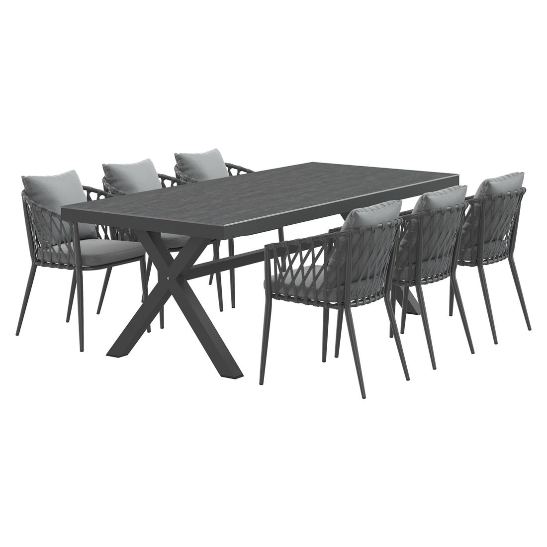 LC Garden Sunrepo Gartenmöbel-Set L (6 Plätze) mit OUTLIV. Tisch 220x100cm