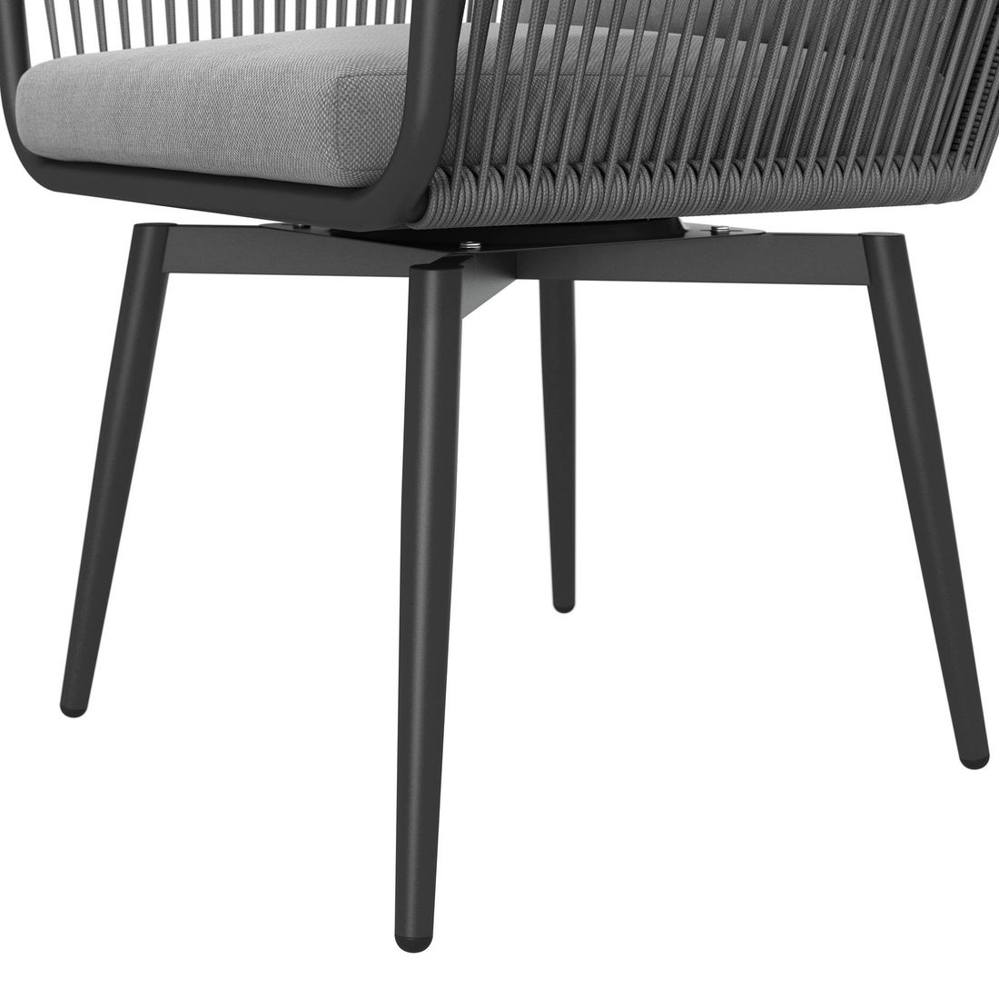 OUTLIV. Alex Gartensessel drehbar Aluminium mit Sitz- und Rückenkissen