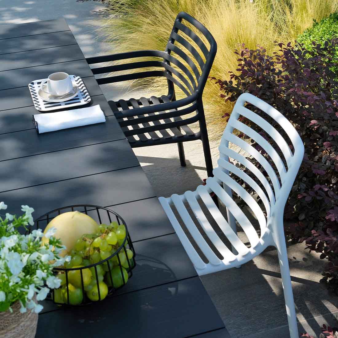 Nardi Doga Gartenmöbel-Set L (6 Plätze) Tisch 140/210x85cm