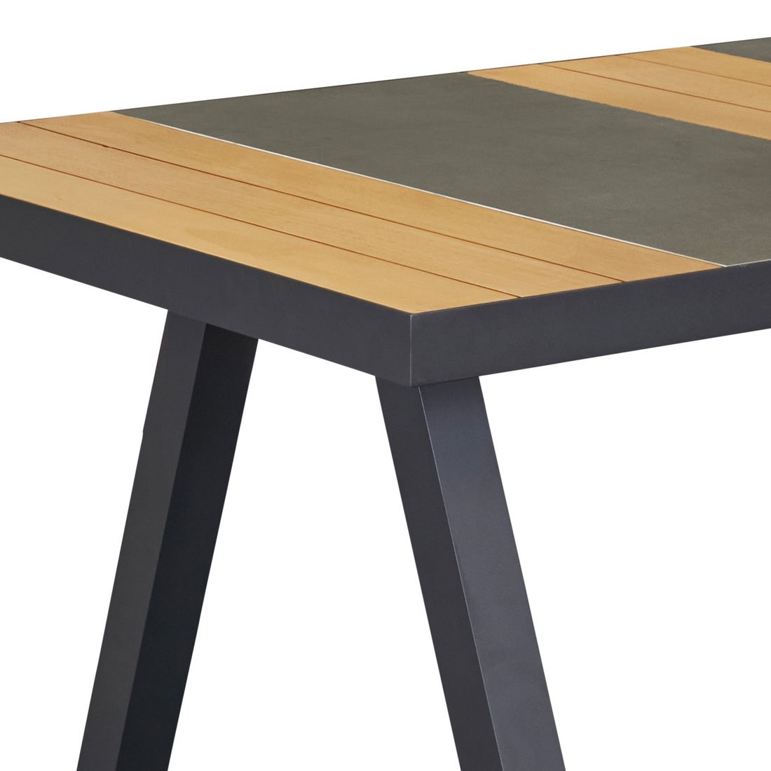 LC Garden Kumasi Gartentisch 167x90,5cm Aluminium/Teak/Keramik