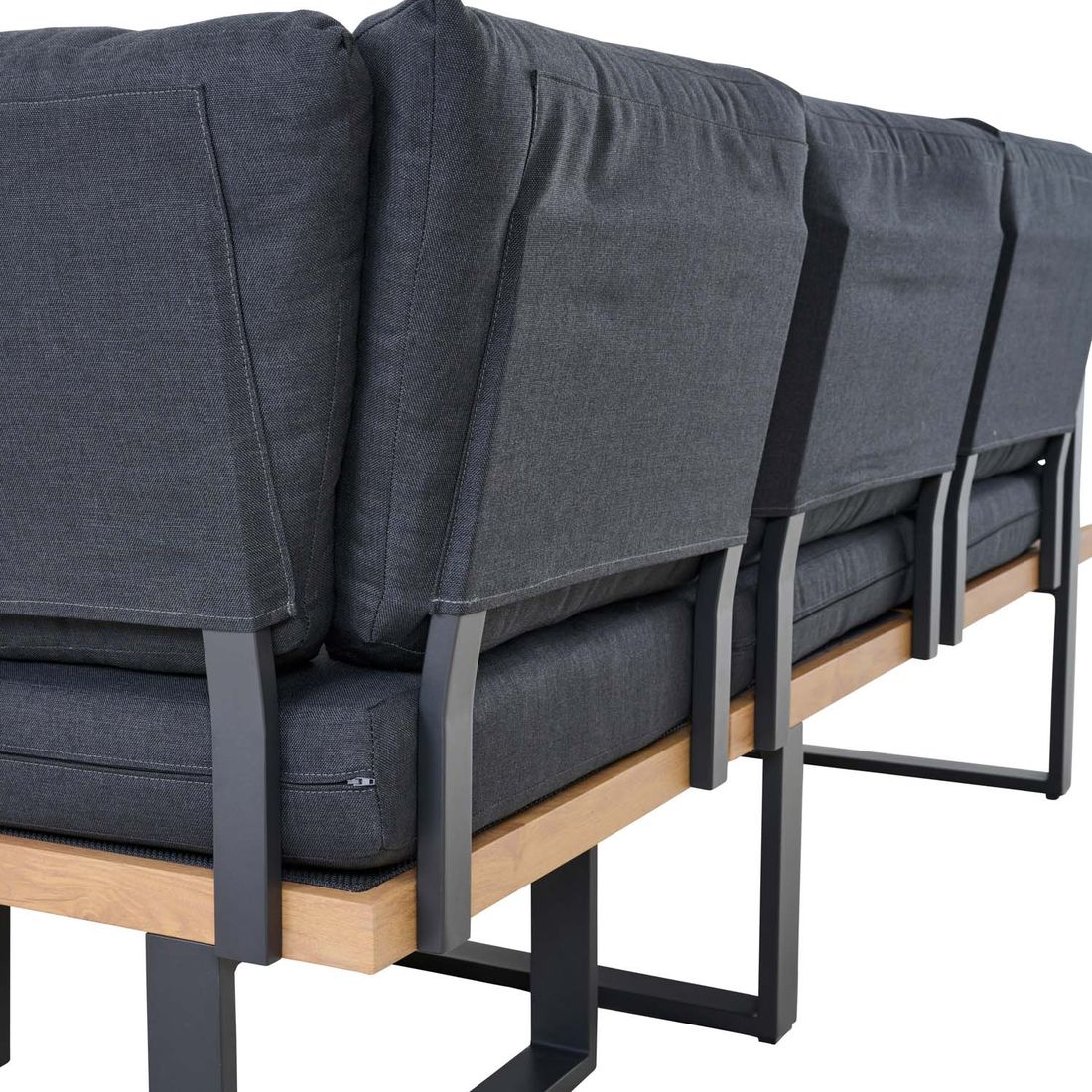Siena Garden Bari Dininglounge mit Tisch 130x130cm
