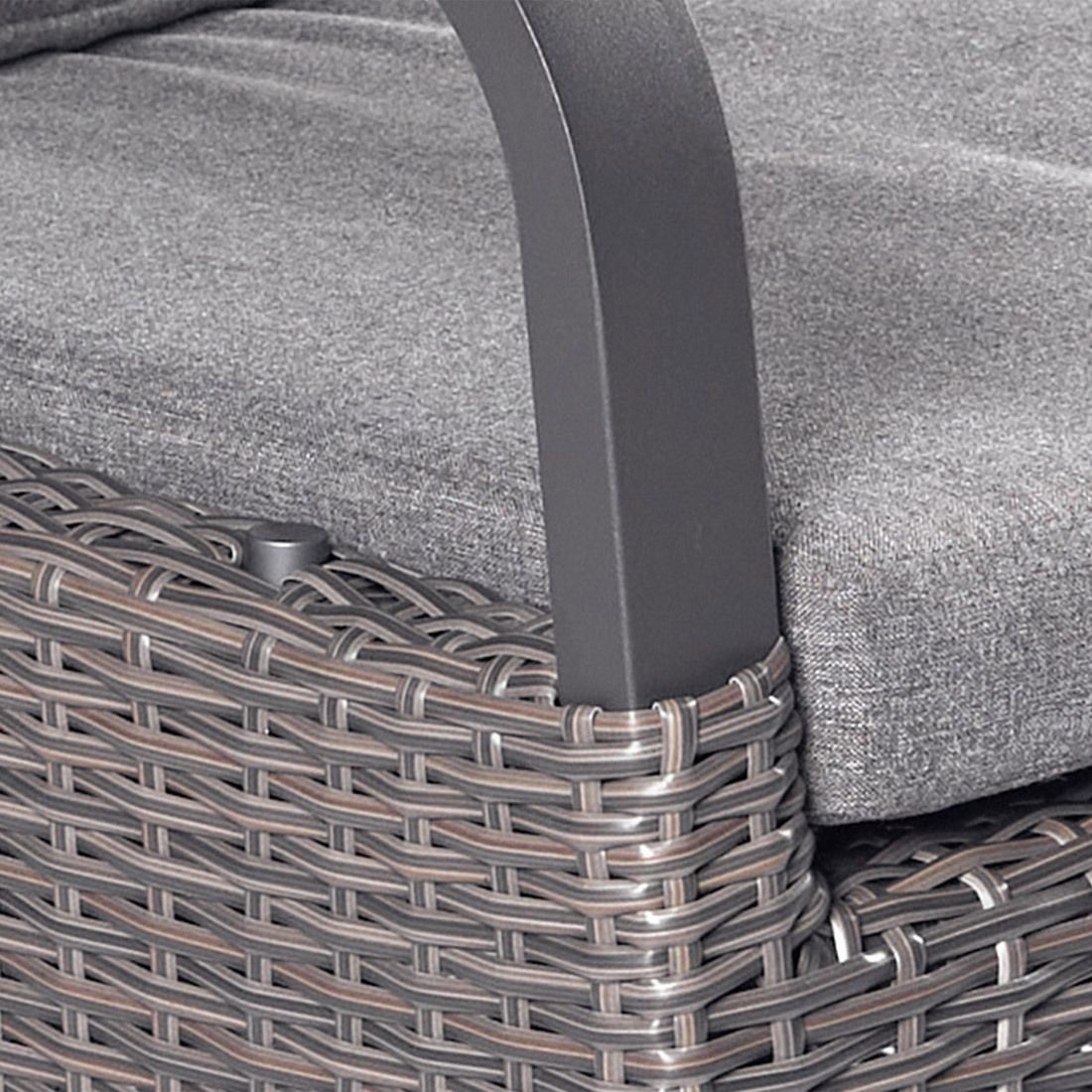 LC Garden Komido Gartenmöbel-Set M verstellbar (4 Plätze) Tisch 160/210x100cm