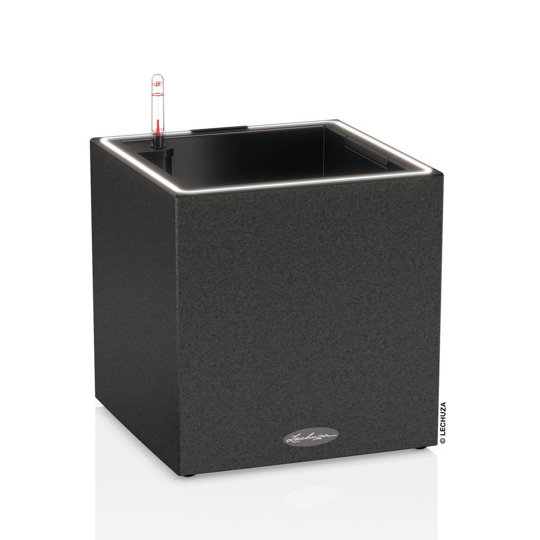 Lechuza Canto Stone 30 LED Pflanzgefäß mit Beleuchtung Kunststoff