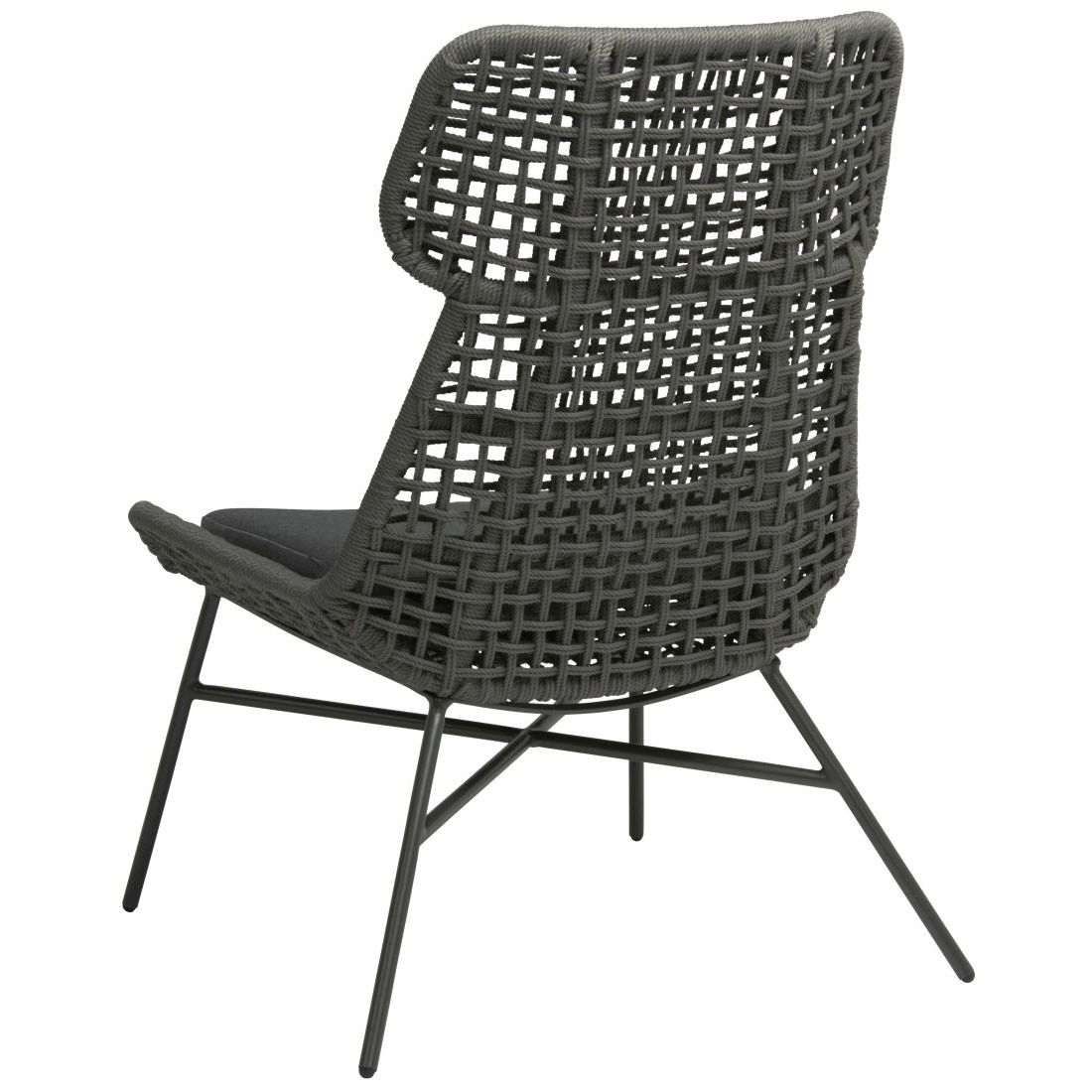 Stern Greta Loungesessel Aluminium/Rope
