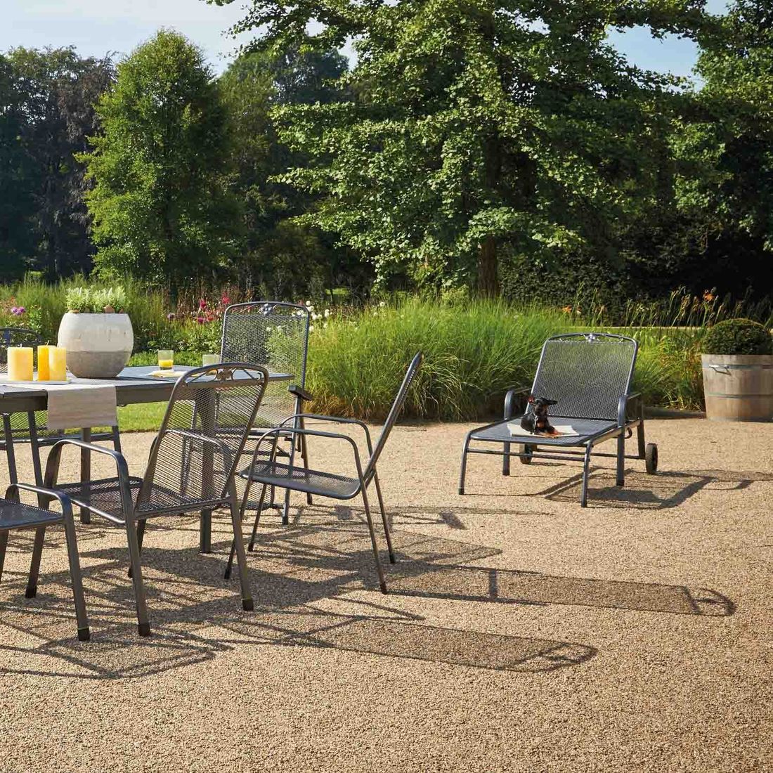 MWH Savoy Gartenliege Streckmetall