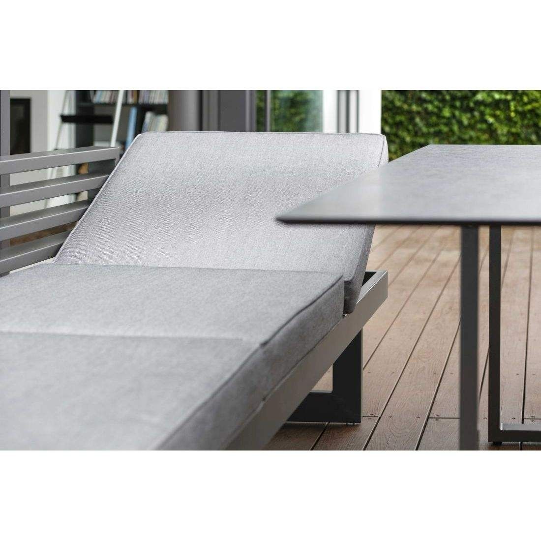 Stern New Holly Diningsofa Aluminium/Kunstfaser