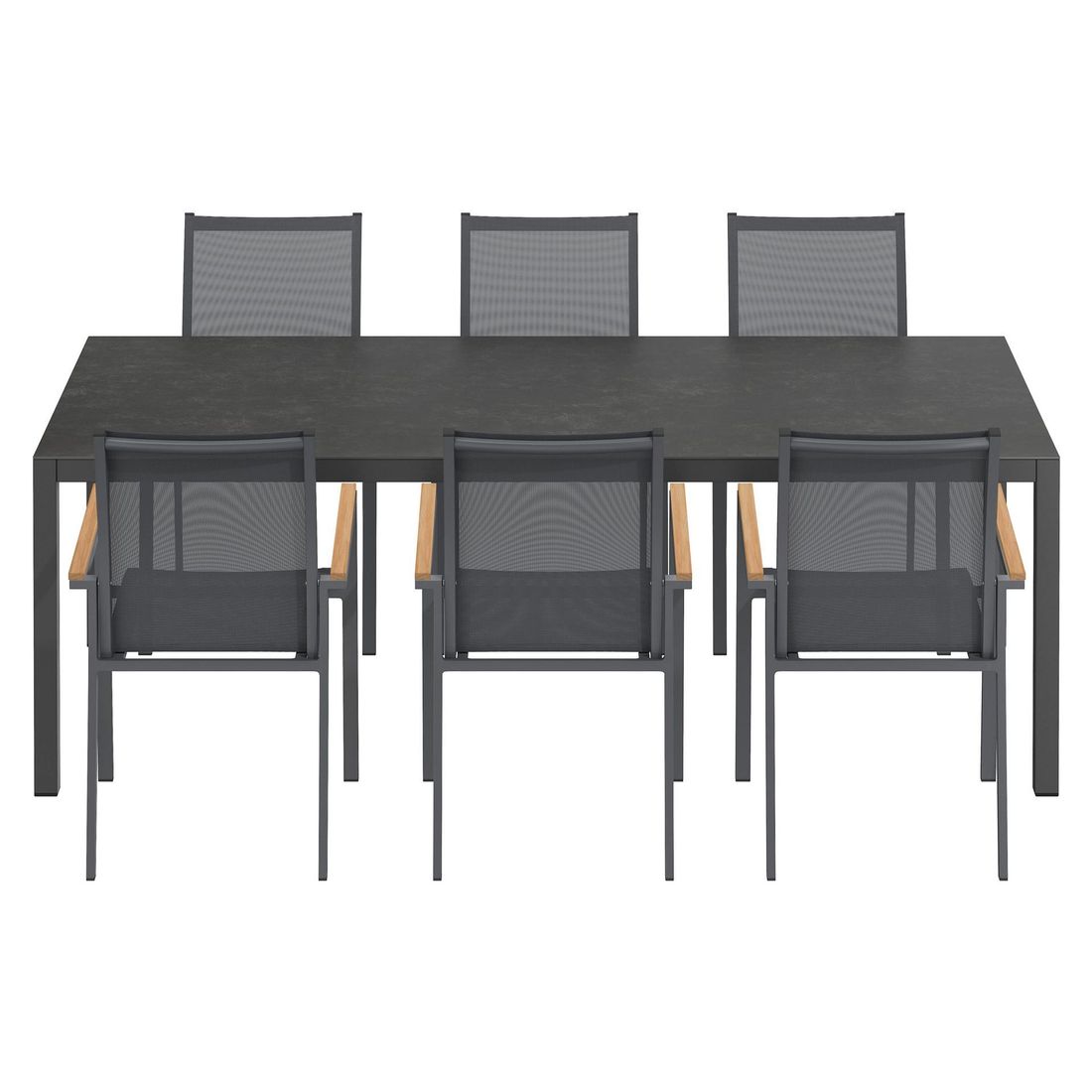 OUTLIV. Kobe Gartenmöbel-Set L (6 Plätze) Tisch 220x100cm