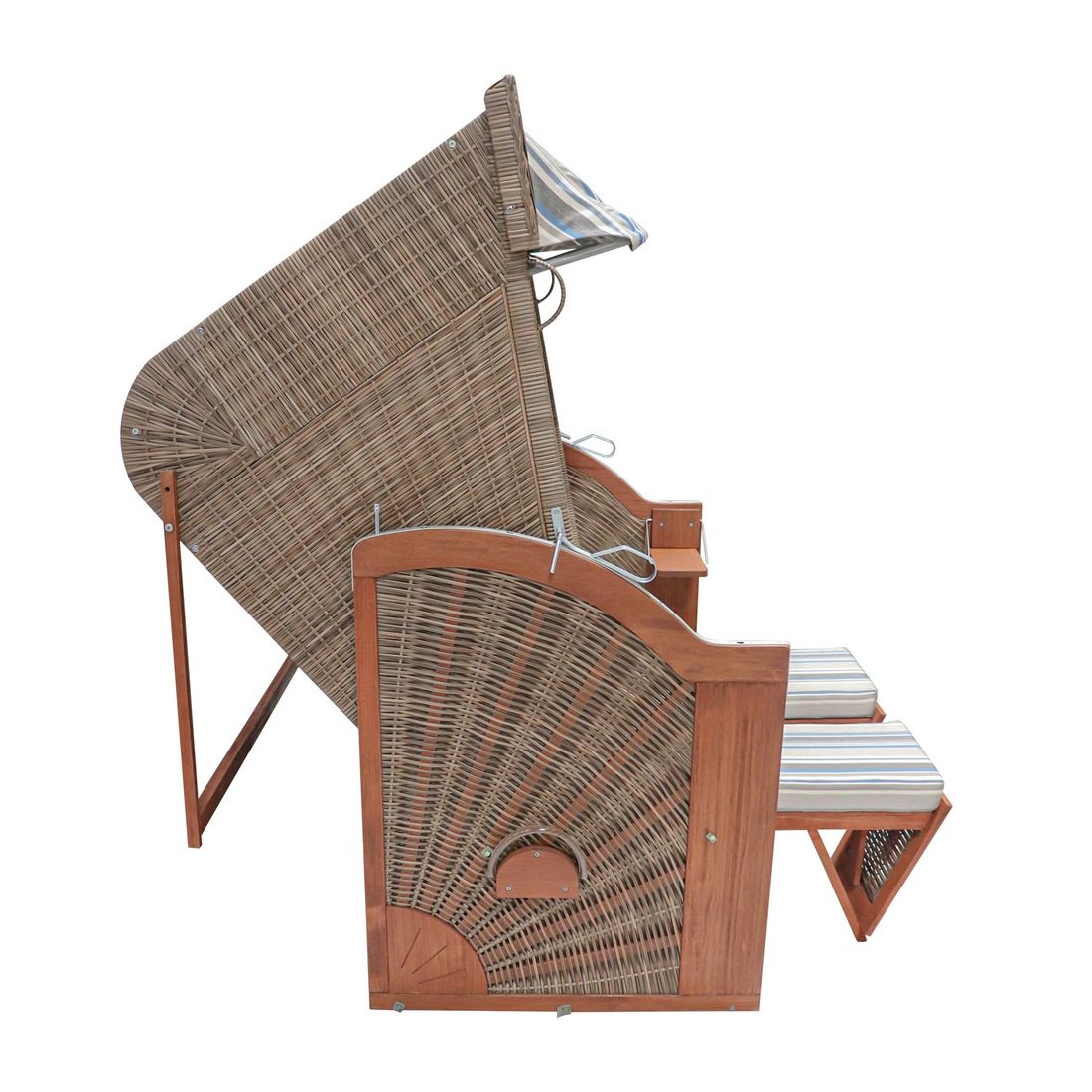 deVries Pure Classic XL Strandkorb Geflecht/Pinie Des. 457
