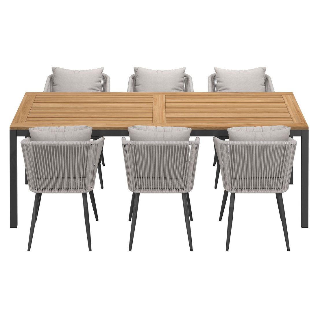 OUTLIV. Alex Gartenmöbel-Set L (6 Plätze) Tisch 220x100cm