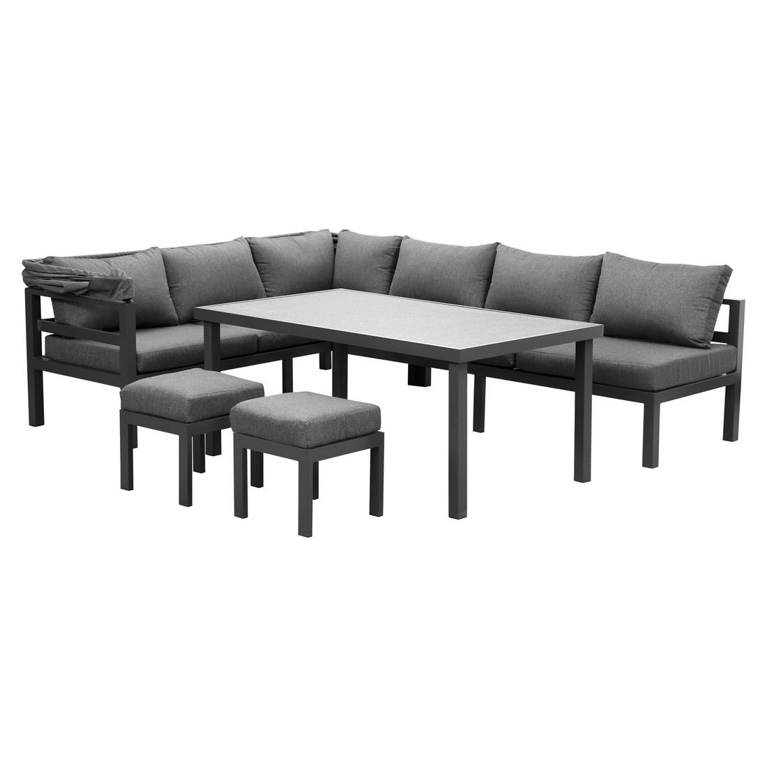 OUTLIV. Anzio Dininglounge Aluminium/Spunpolyester