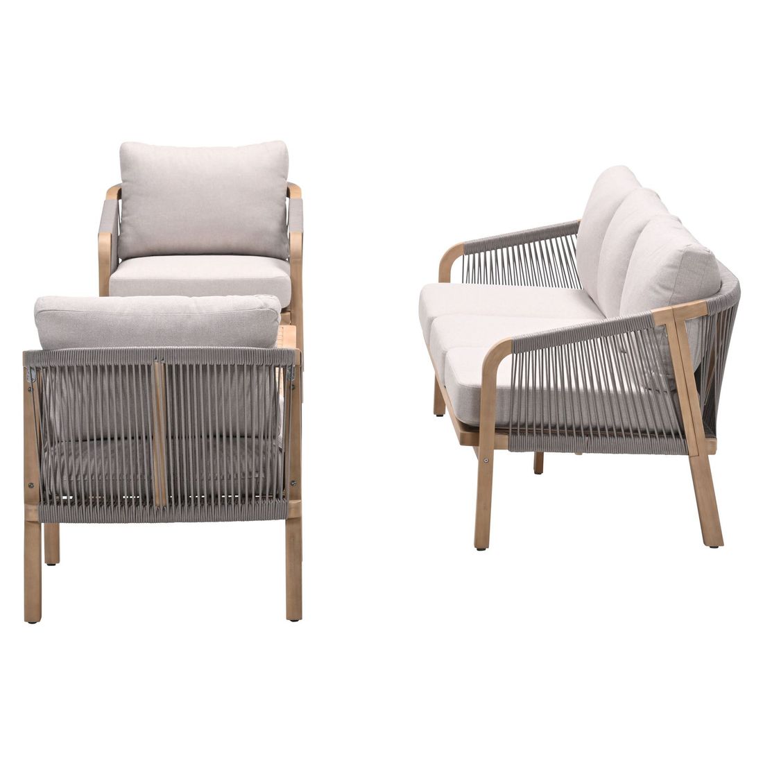 Garden Impressions Santos Loungeset inkl. Loungetisch Akazie/Rope/Polyester