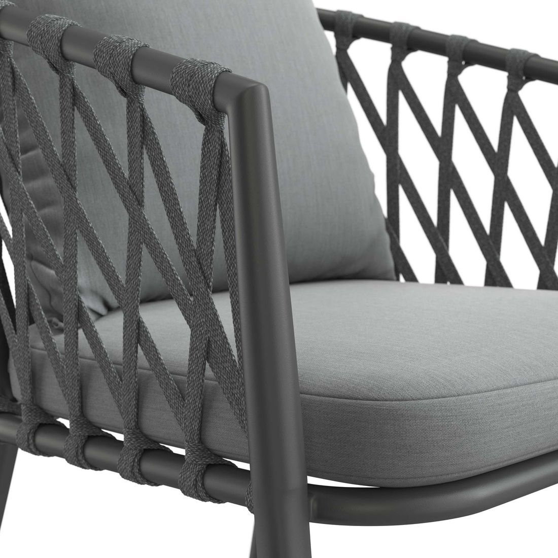 LC Garden Sunrepo Stapelsessel Aluminium mit Sitz- und Rückenkissen