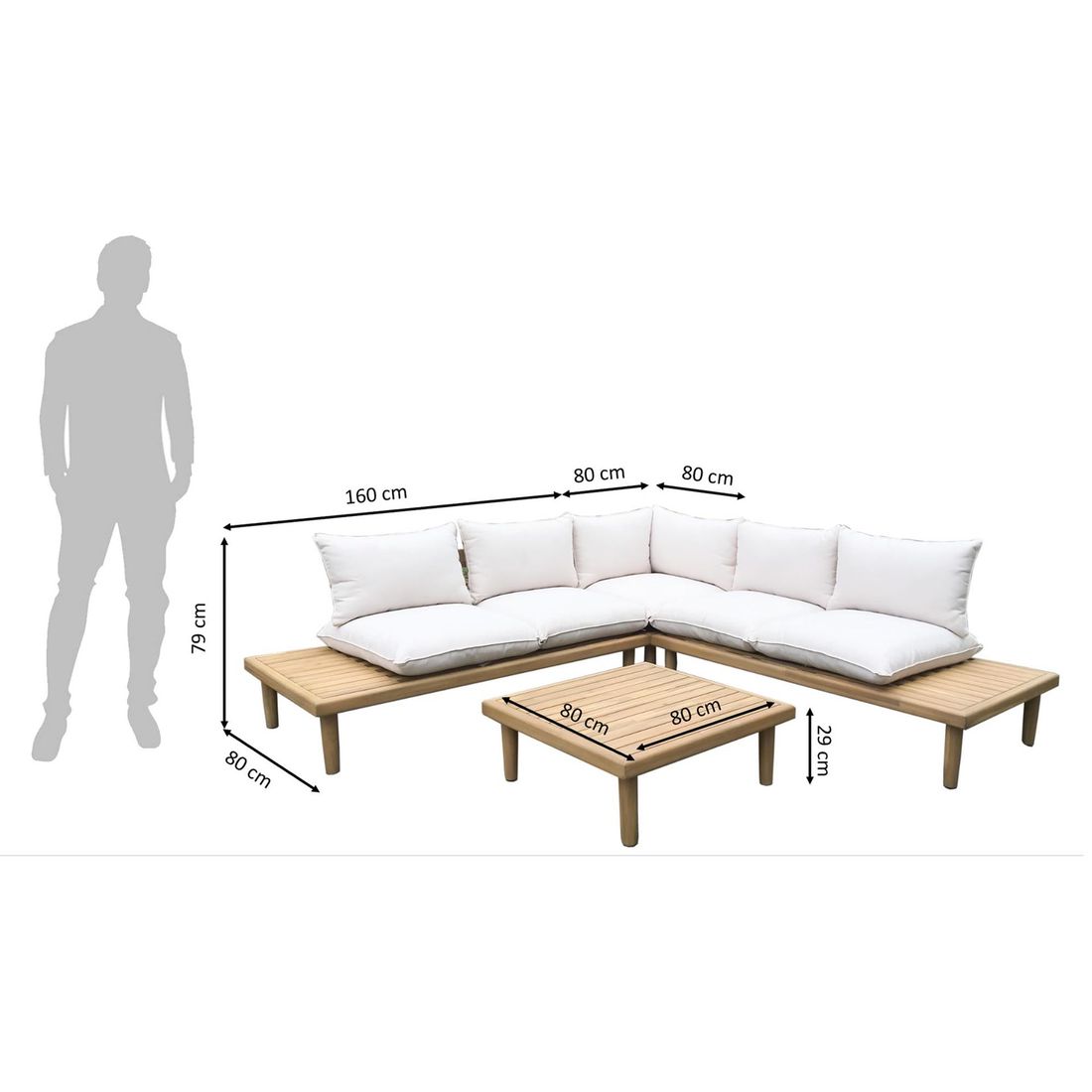 OUTLIV. Phoenix Ecklounge Akazie/Olefin