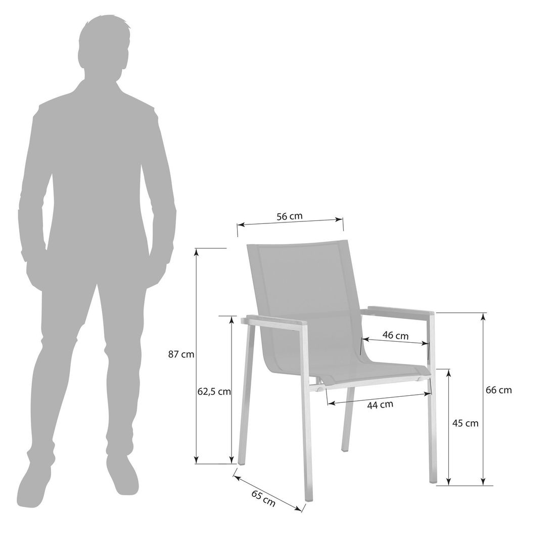 OUTLIV. Rimini Gartenmöbel-Set XXL (10 Plätze) Tisch 160/217/267x92cm
