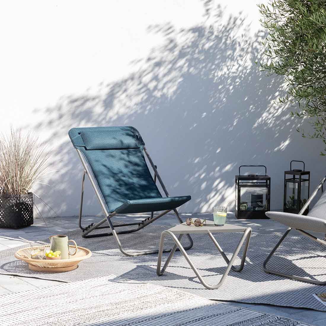 Lafuma Maxi Transat+ Liegestuhl Stahl/BeComfort