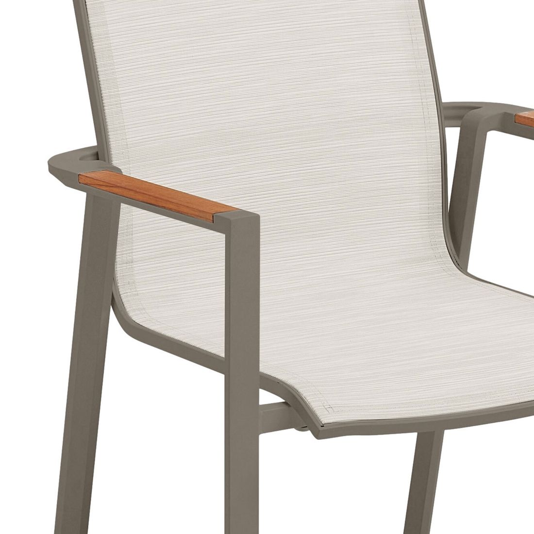 Kettler Sense Stapelsessel Hochlehner Aluminium/Outdoorgewebe