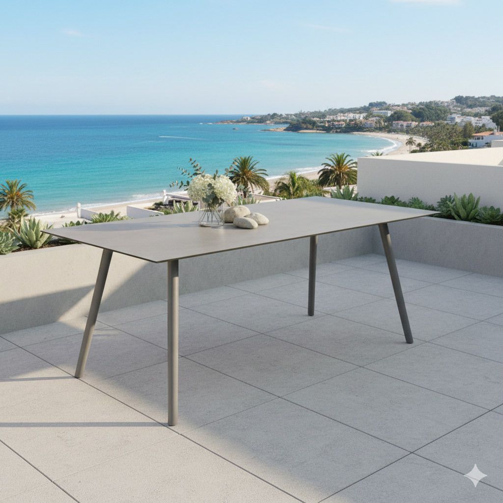 Stern Interno Gartentisch 180x100cm Aluminium/Silverstar 2.0