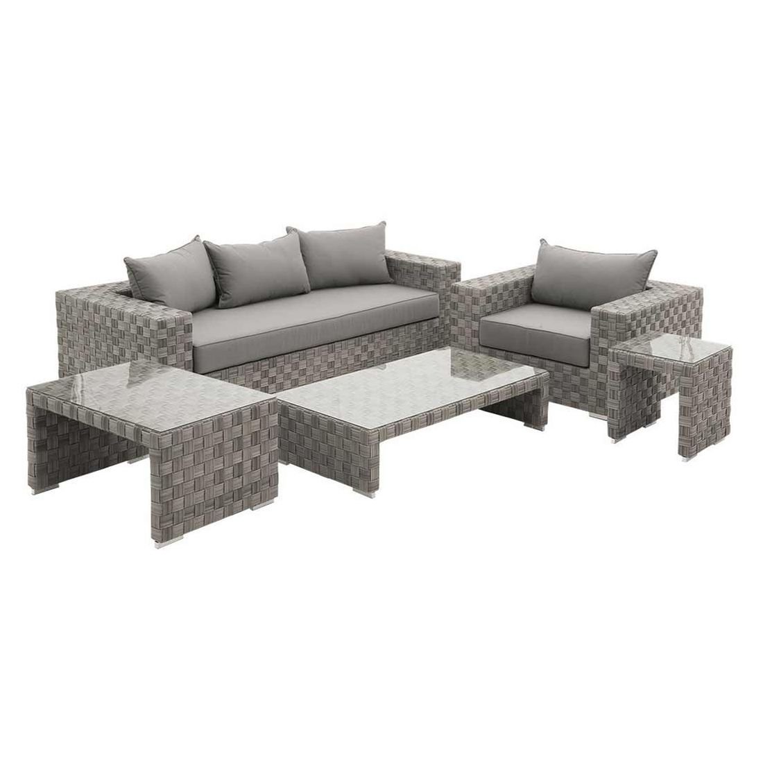 OUTLIV. Tatta Loungeset inkl. Loungetisch Geflecht/Olefin