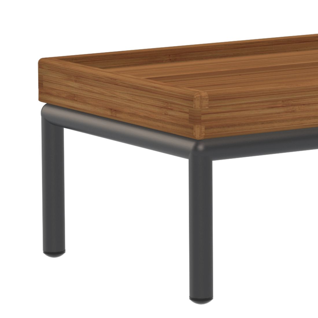 HOUE Level-Level 2 Loungetisch 81x40cm Aluminium/Bambus