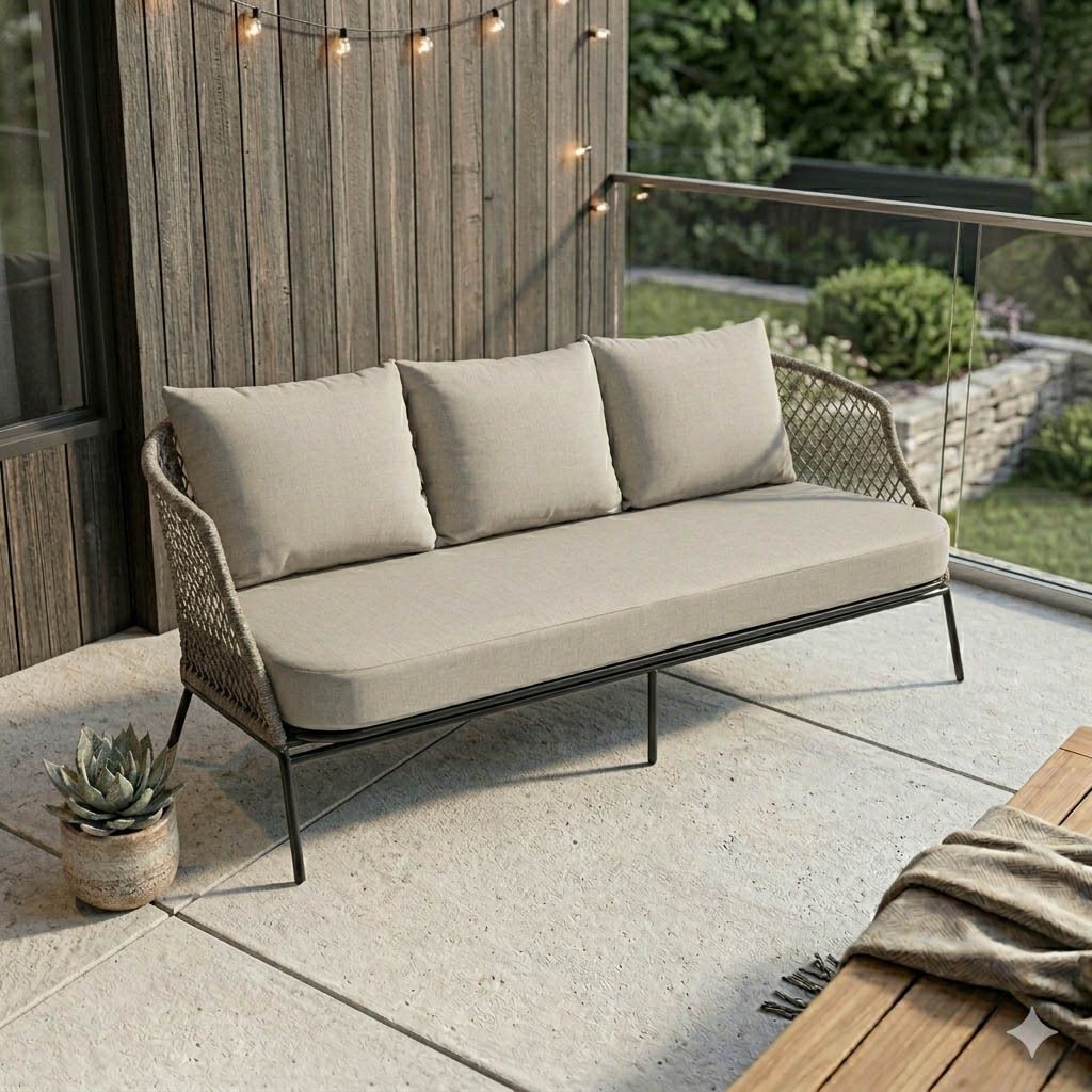 Stern Odea Gartenloungesofa Aluminium/Rope/Polyacryl