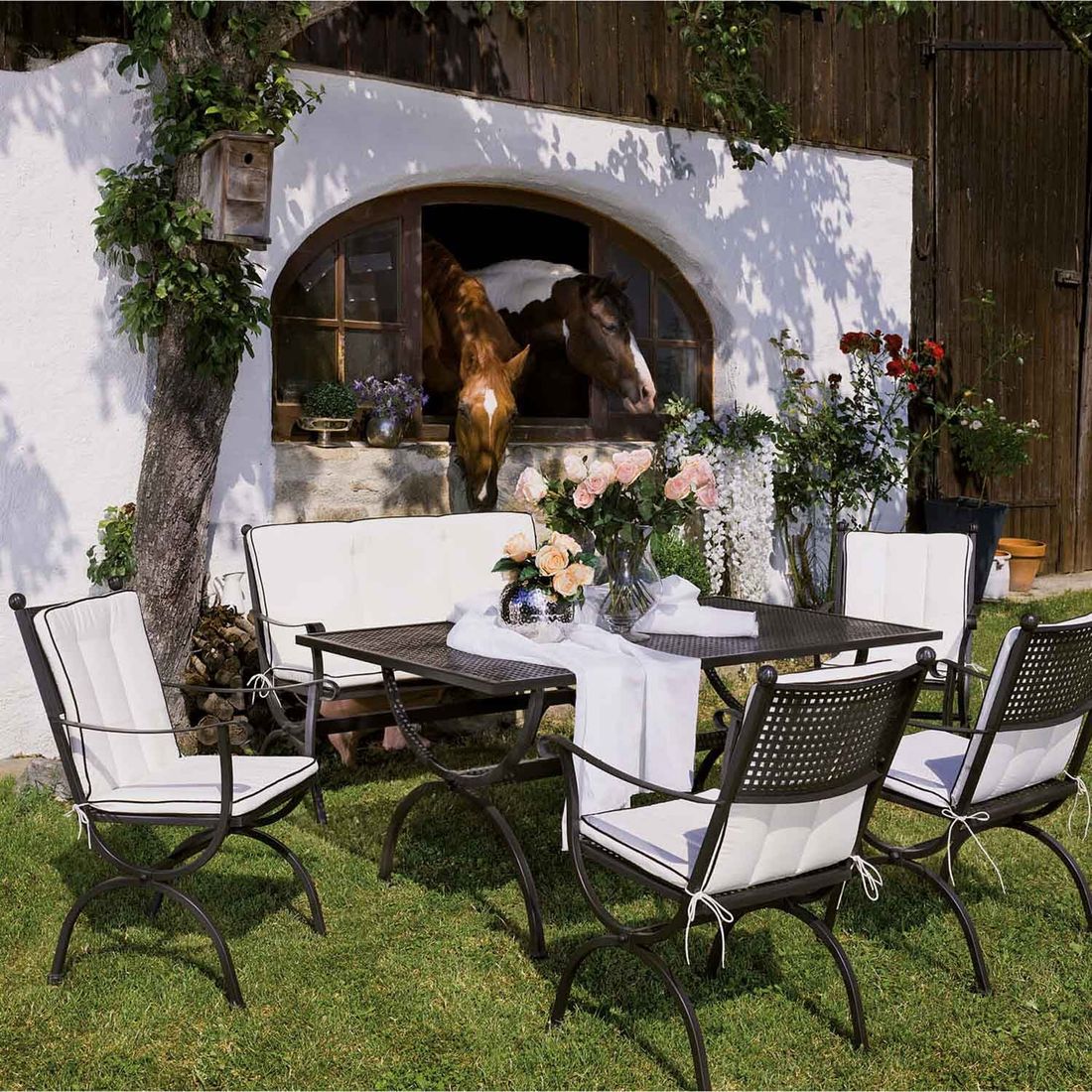 MBM Romeo Gartensessel Schmiedeeisen