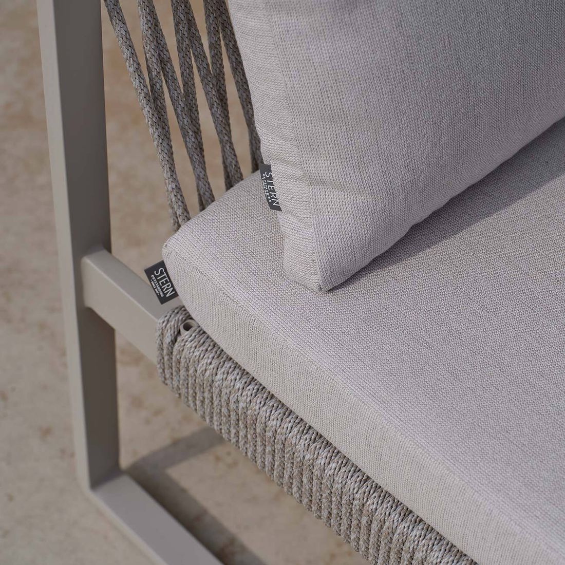 Stern Tammo Diningsofa Aluminium/Rope/Outdoorstoff