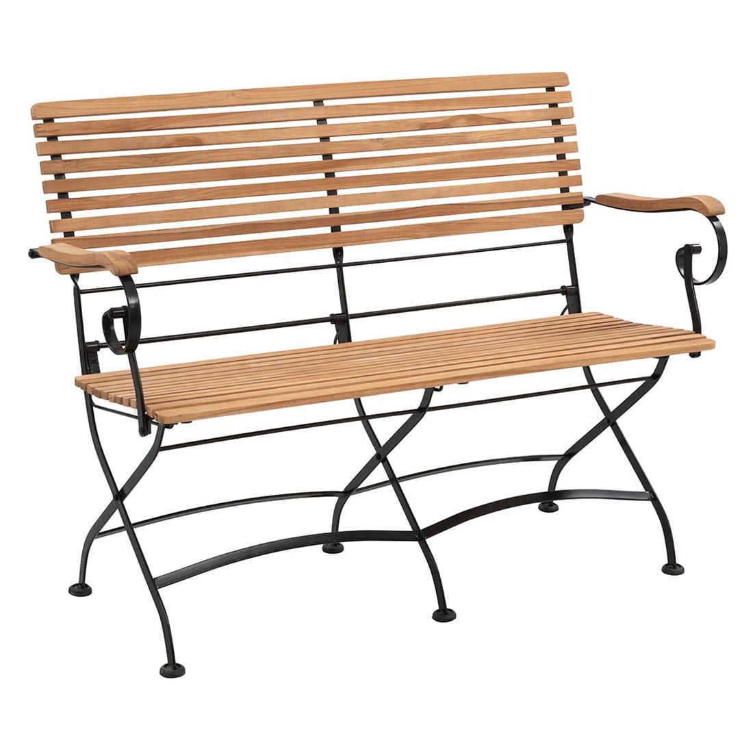 OUTLIV. Lindau Gartenbank Stahl/Teak