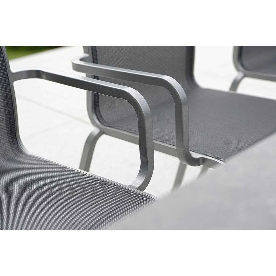 Stern Oskar Stapelsessel Aluminium/Textilene