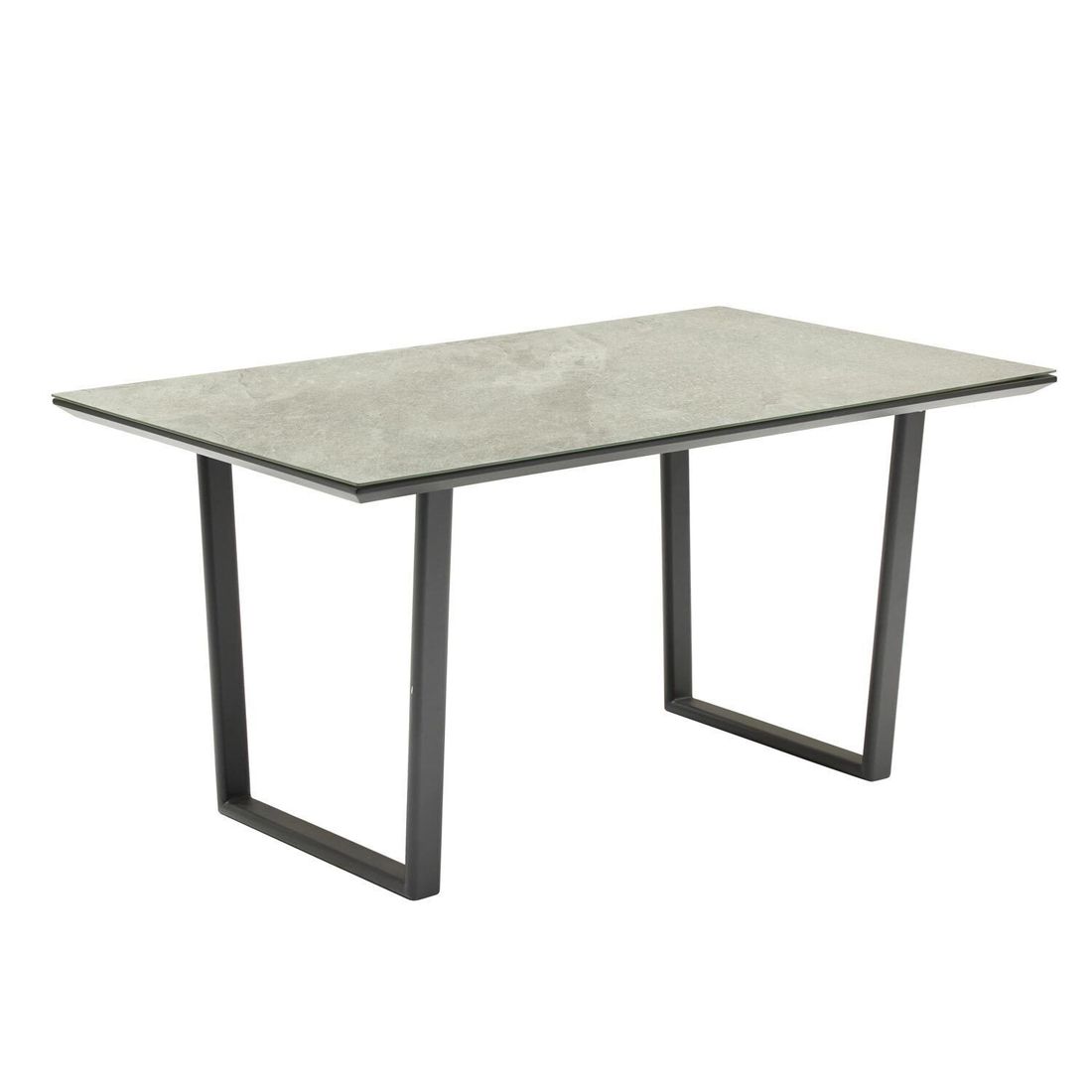 LC Garden Sofano Low Dining Dininglounge Tisch 140x80cm Aluminium/Rope/Olefin