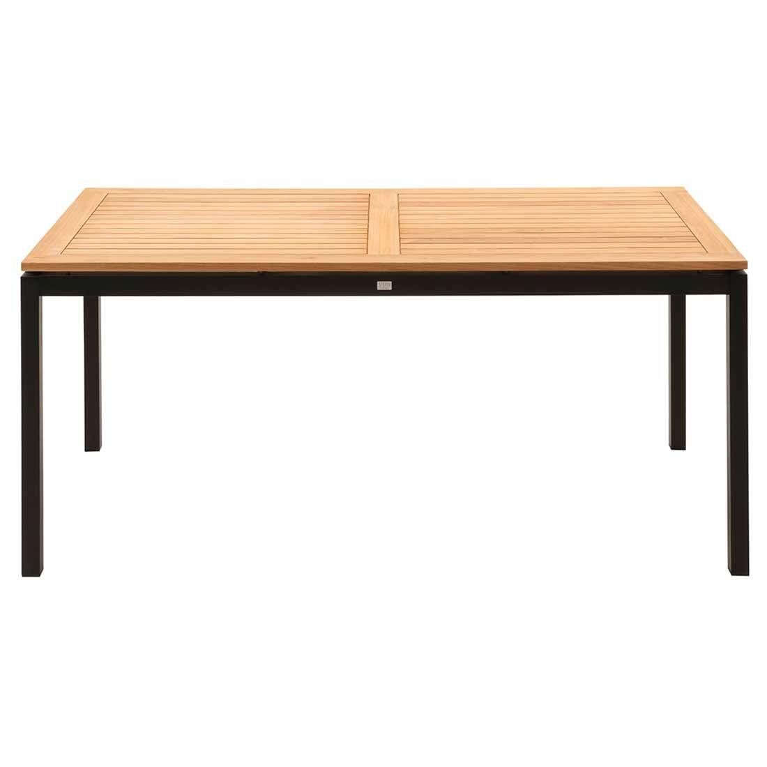 Stern Gartentisch 160x90cm Aluminium/Teak