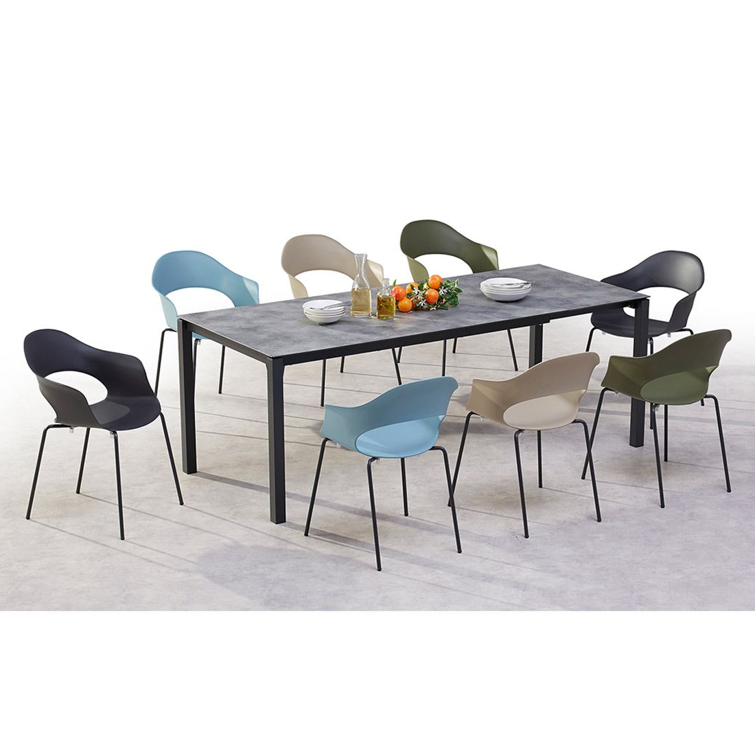 Best Palazzo Ausziehtisch 160/210x90cm Stahl/HPL