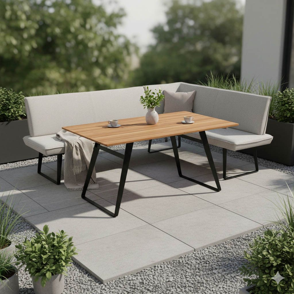 Niehoff Elba Gartenmöbel-Set M (4 Plätze) Tisch 160x95cm