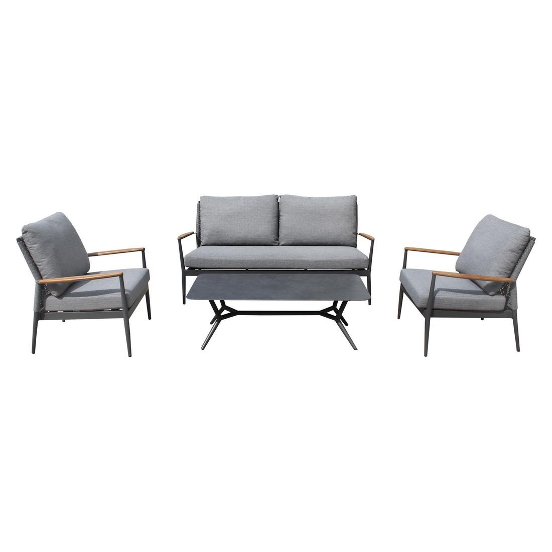 OUTLIV. Aruba Loungeset inkl. Loungetisch Aluminium/Rope