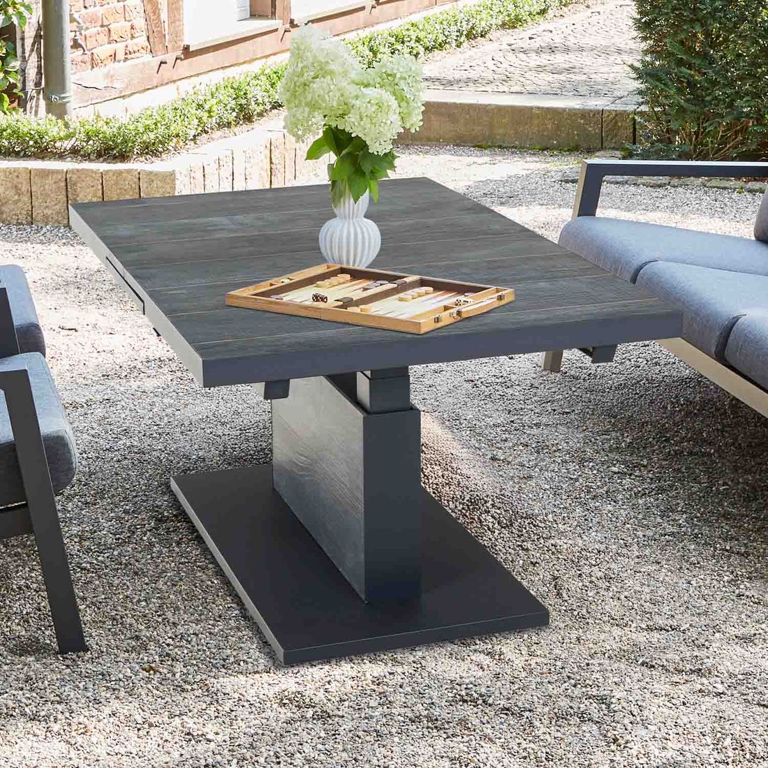 Siena Garden Talina Ausziehtisch 140/180x90cm Aluminium/Keramik