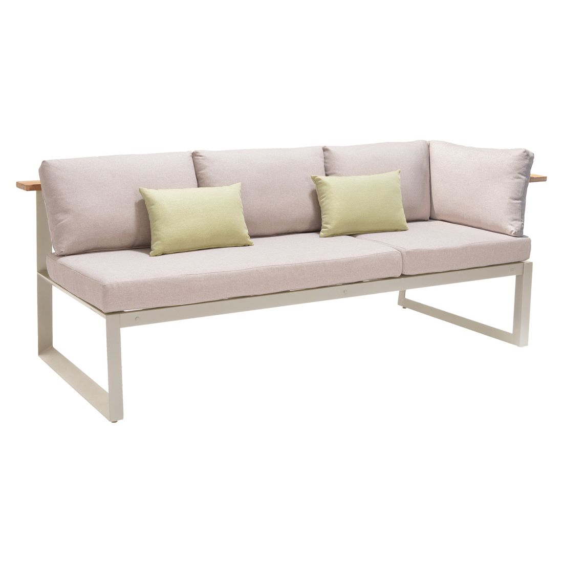 LifestyleGarden Jimmy Diningsofa verstellbar Aluminium/Olefin