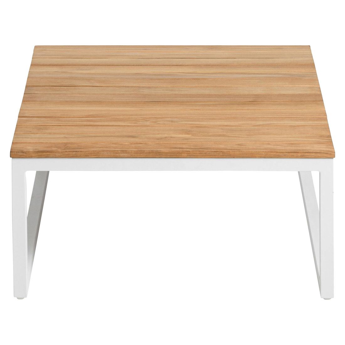 Kettler Ocean Skid Platform Loungetisch 95x70cm Aluminium/Teak