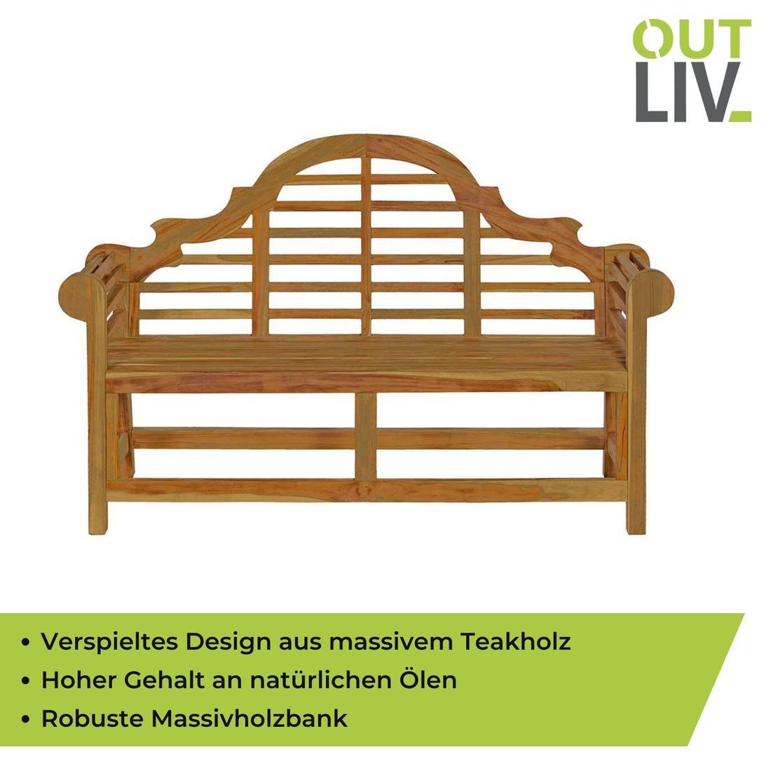 OUTLIV. Malboro Gartenbank 165cm Teak