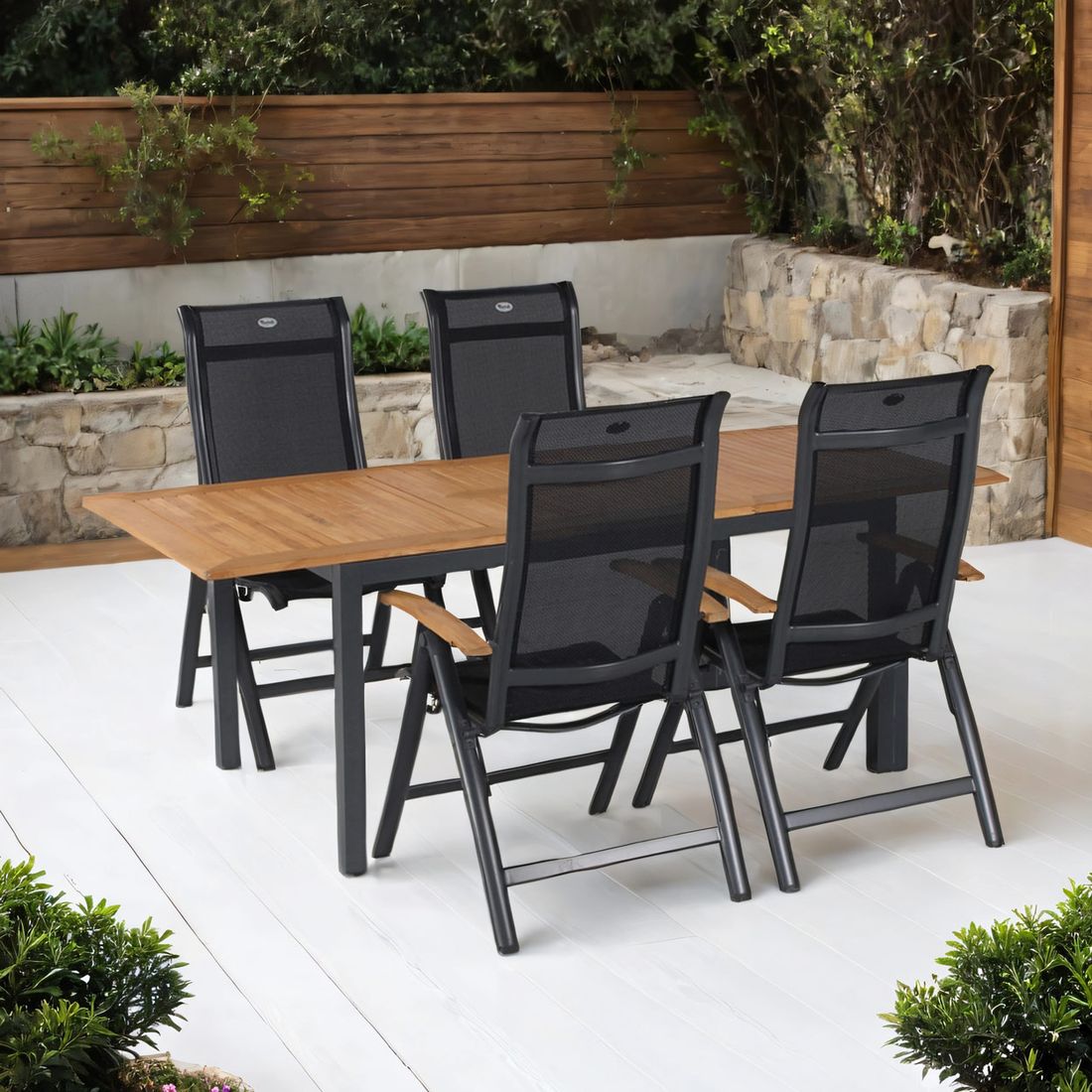 Hartman Alice Gartenmöbel-Set M (4 Plätze) Tisch 150/210x90cm