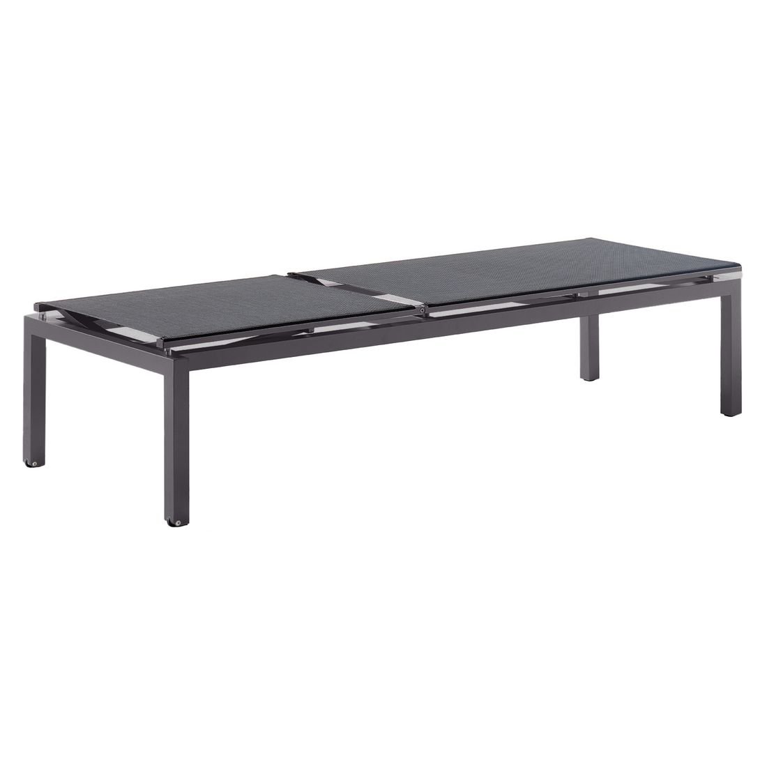 Sieger Brest Gartenliege verstellbar Aluminium/Textilux