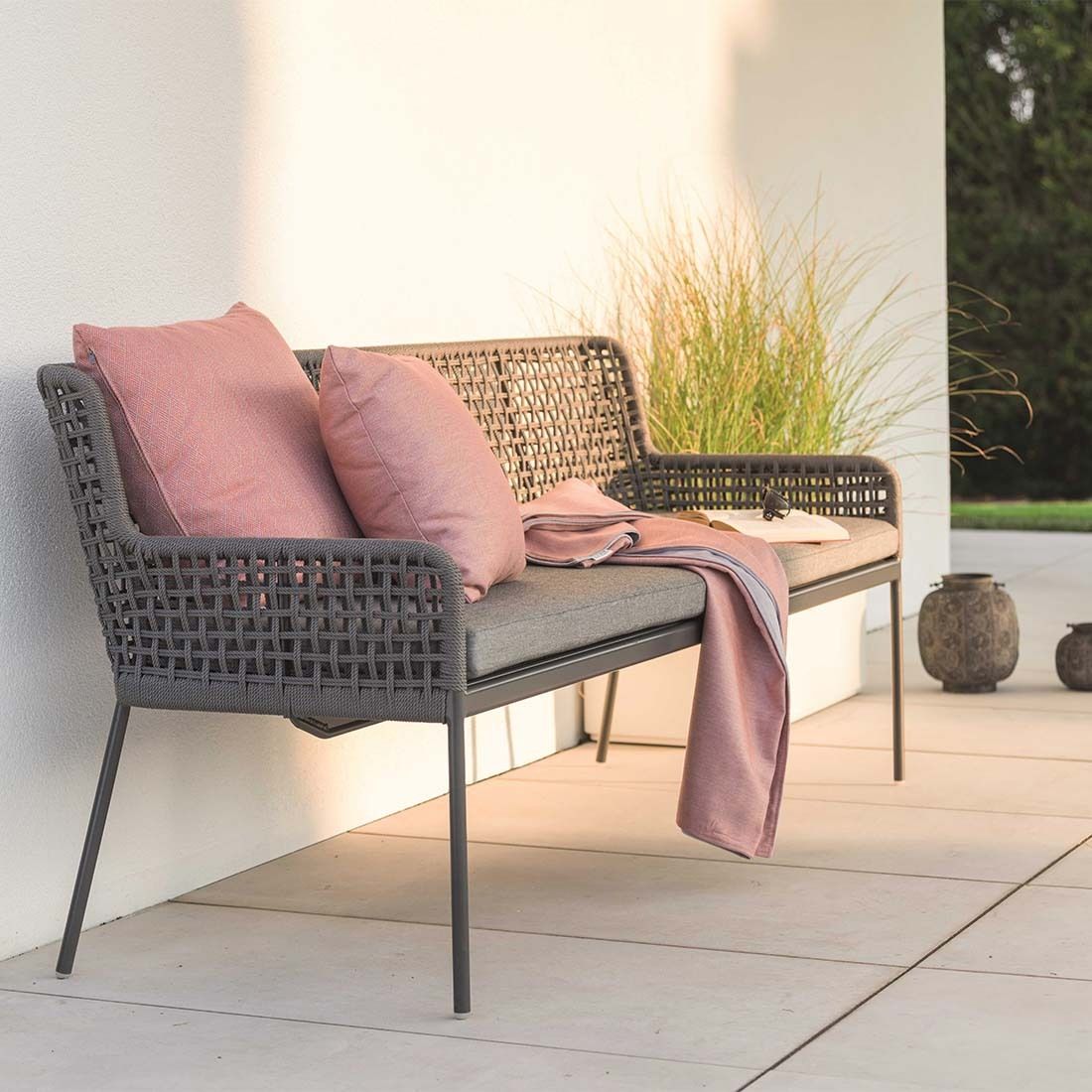 Stern Greta Diningsofa Aluminium/Rope/Polyacryl