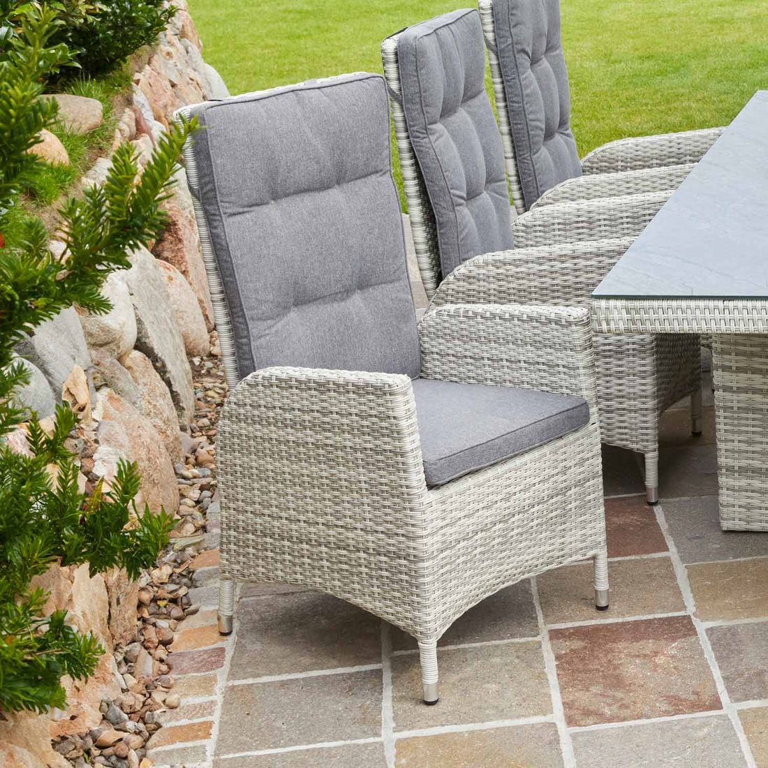 LC Garden Parma Gartensessel verstellbar Geflecht/Kunstfaser