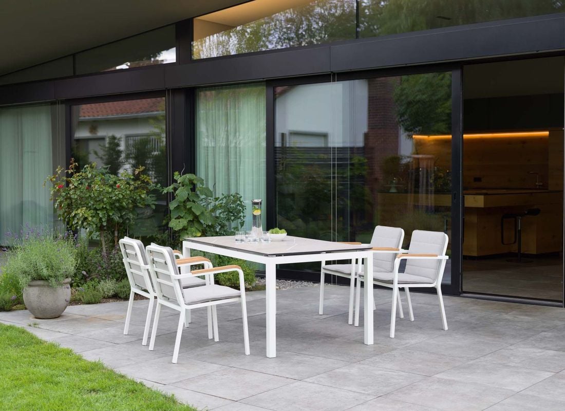 Stern Gartentisch-Platte 160x90cm Silverstar 2.0
