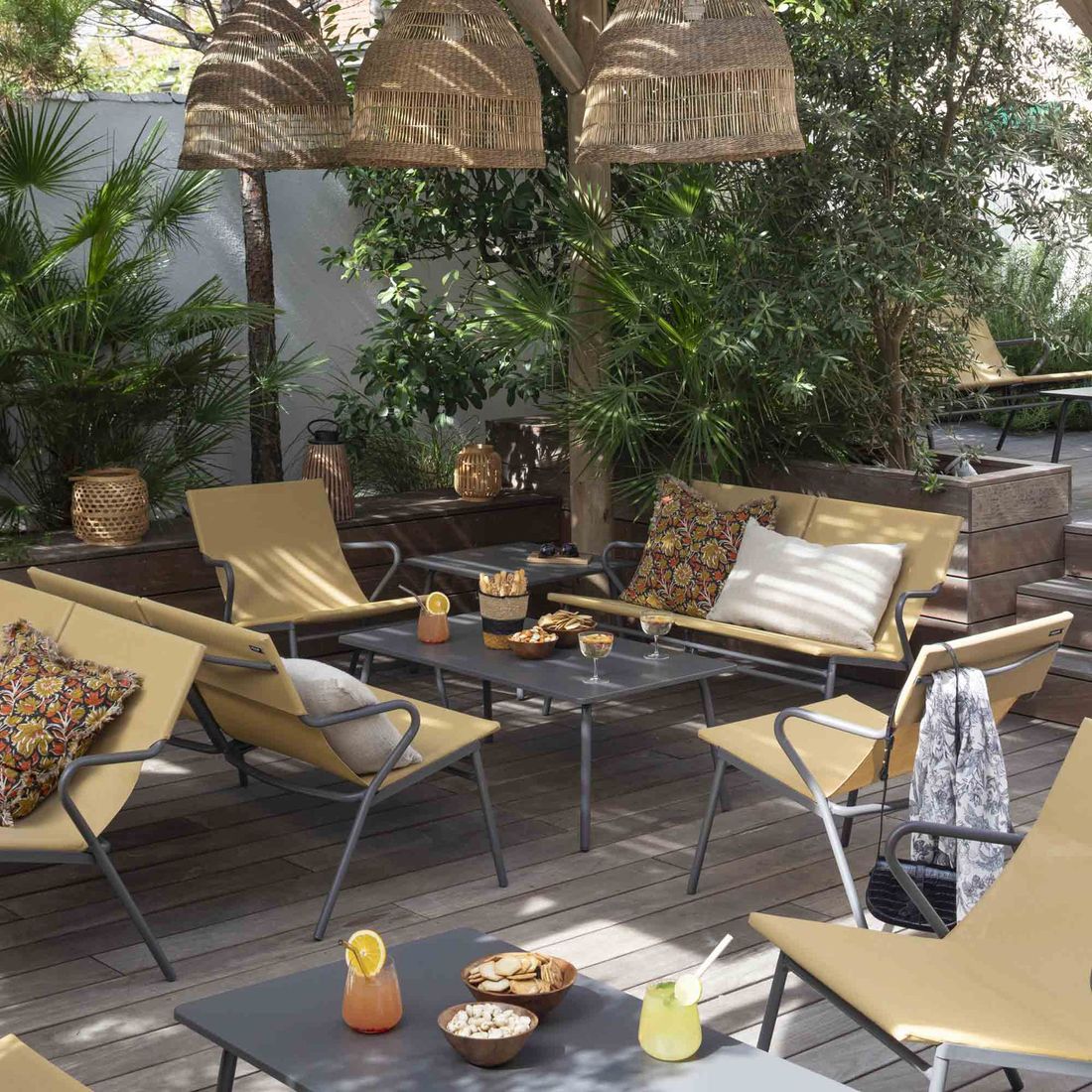 Lafuma Vence Loungetisch 59x102cm Stahl