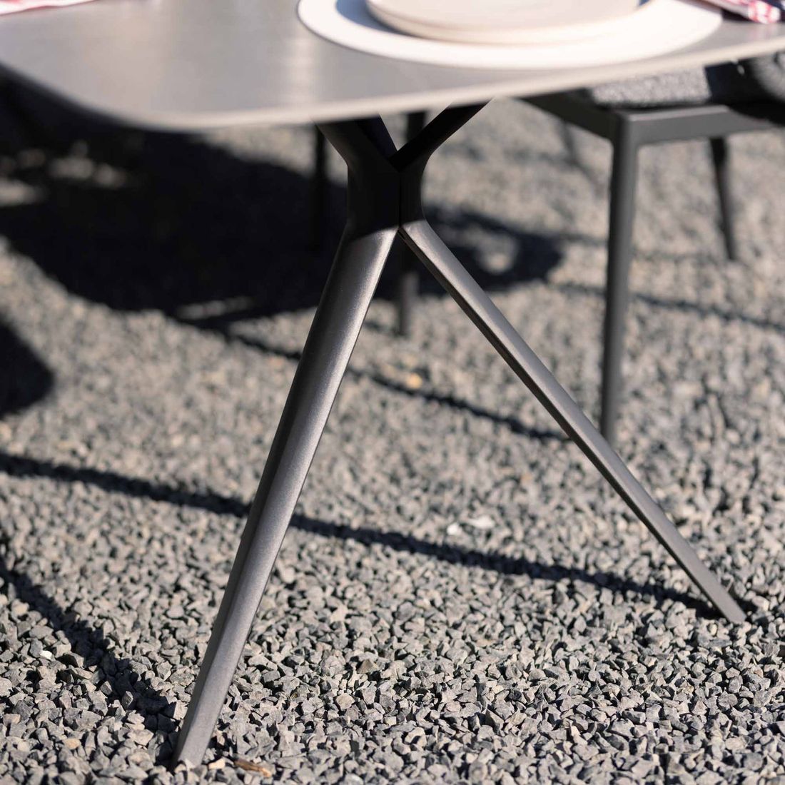 Interliving 7012 Gartentisch 220x100cm Aluminium/Sinterstein