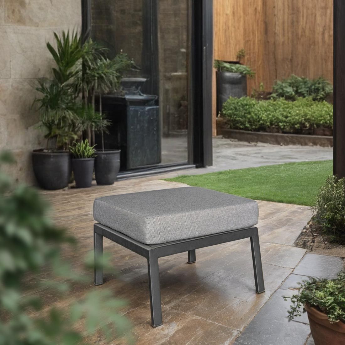 OUTLIV. Perth Loungehocker Aluminium/Kunstfaser