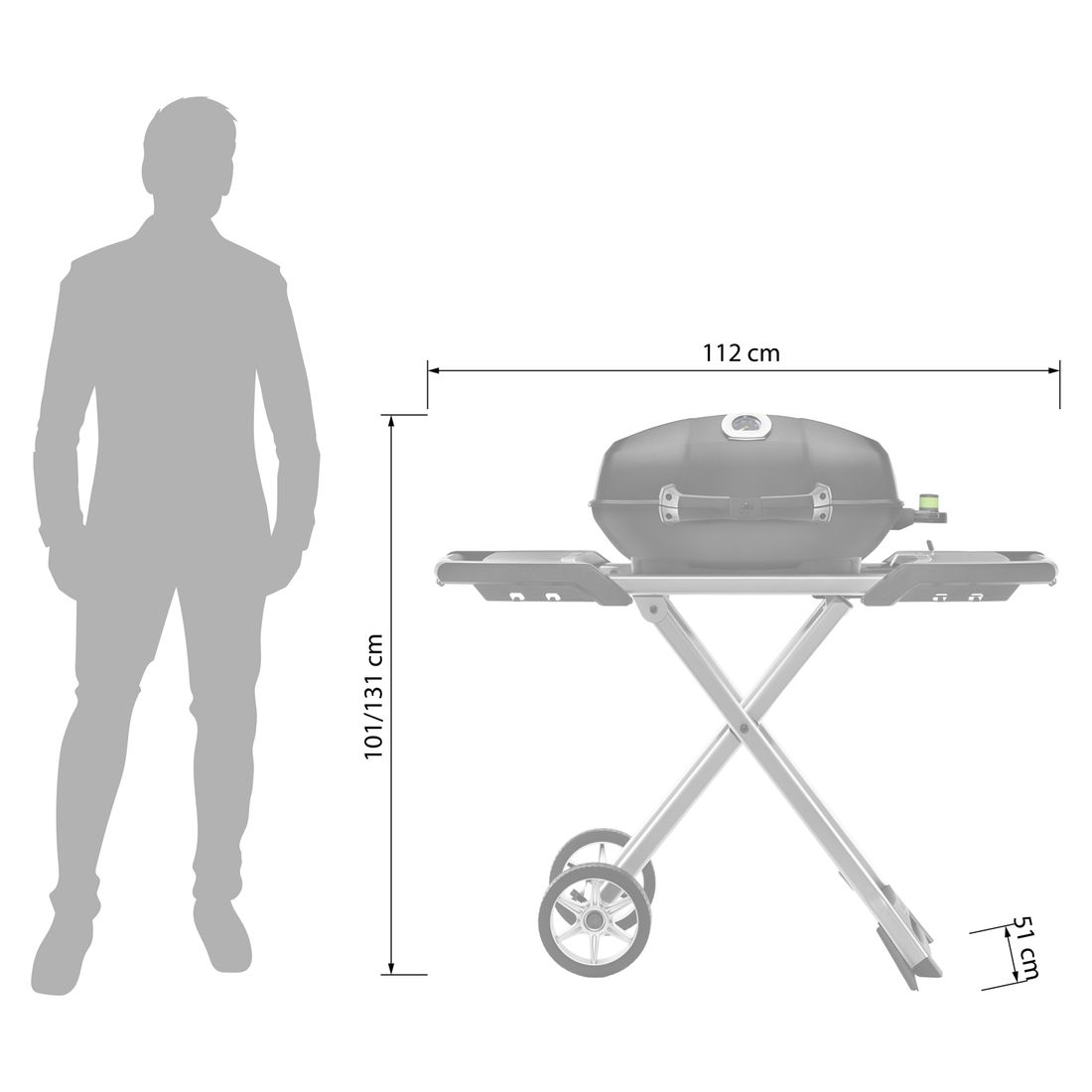 Napoleon TravelQ PRO 285EX Elektrogrill mit klapbarem Wagen