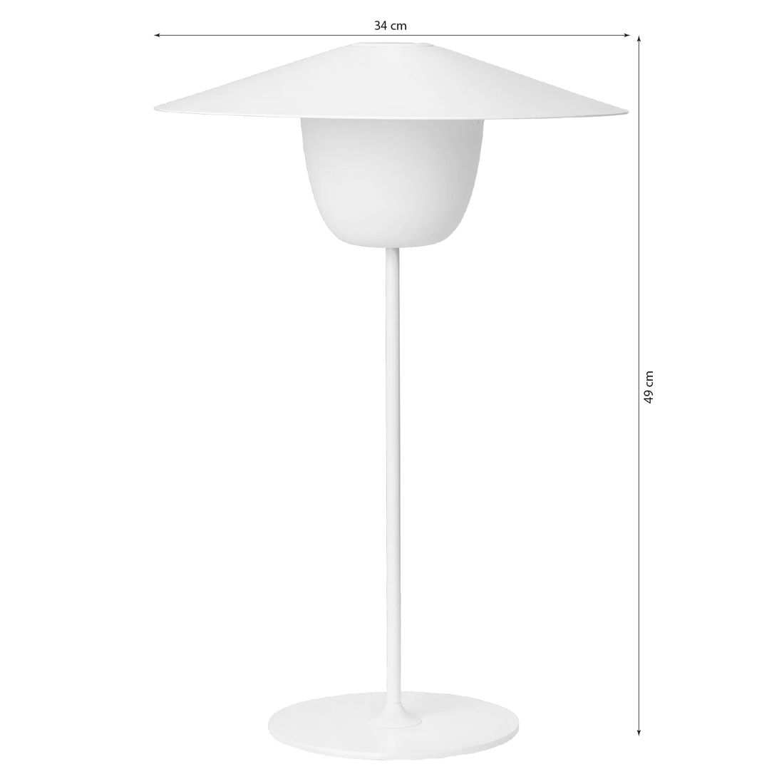 Blomus Ani Lamp large Mobile LED-Leuchte Aluminium