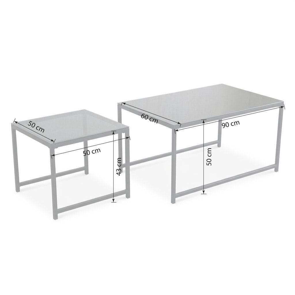 Acamp Space Loungeset inkl. Loungetisch Stahl/Polyester