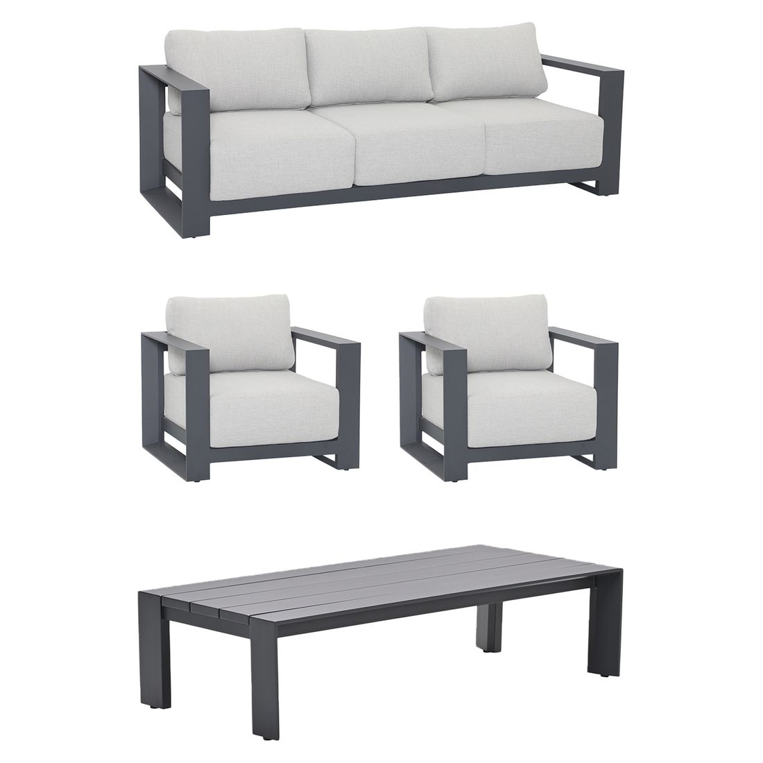 Garden Impressions Levanto Loungeset Aluminium/Kunstfaser